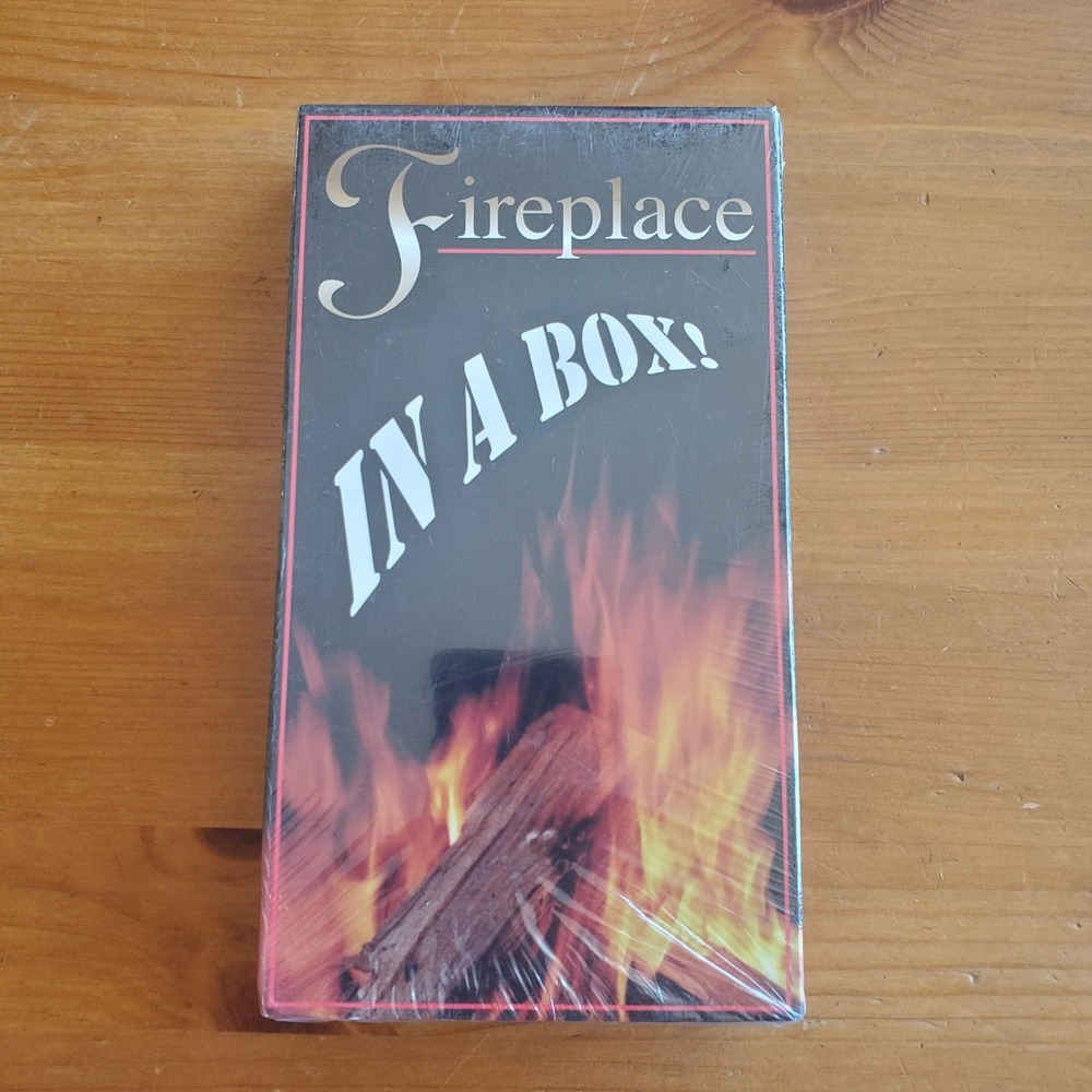 Fireplace In A Box! VHS Daval Productions Factory Sealed Ambience 60 Min 1996